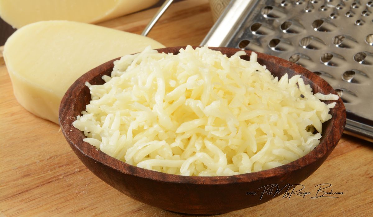 Grate mozzarella cheese and some Parmesan cheese, Tasty Banana and Cheese Omelet