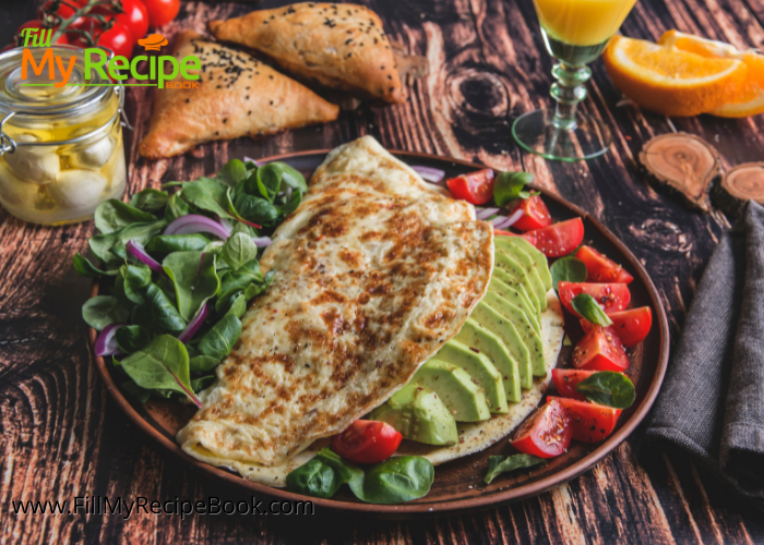 Tortilla with Avocado Spinach & Tomato