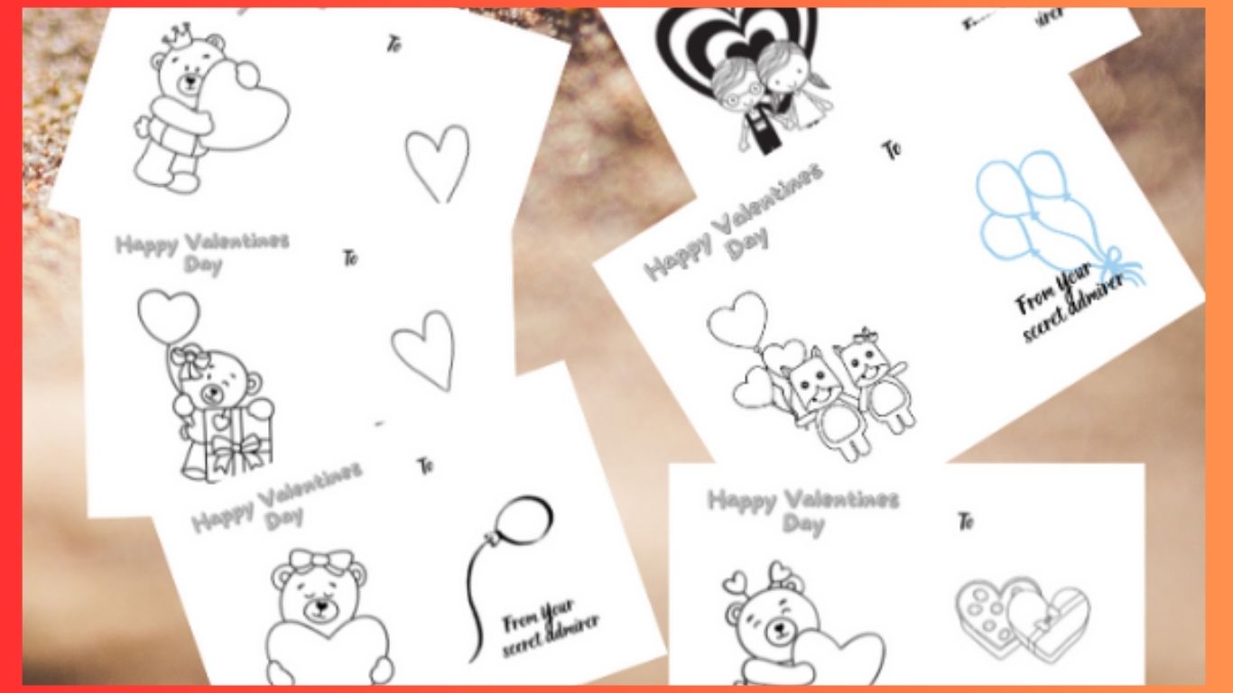 This set of 6 printable Valentine’s Day coloring cards for kids is perfect for school or home activities. Every year, children enjoy making or exchanging valentines for their secret admirers, and these coloring cards provide a fun, creative way to do just that. Kids can color in the designs, add their own personal touches, and write the name of their valentine, making each card unique. Easy to download and print, these cards encourage creativity while celebrating the joy of Valentine’s Day.