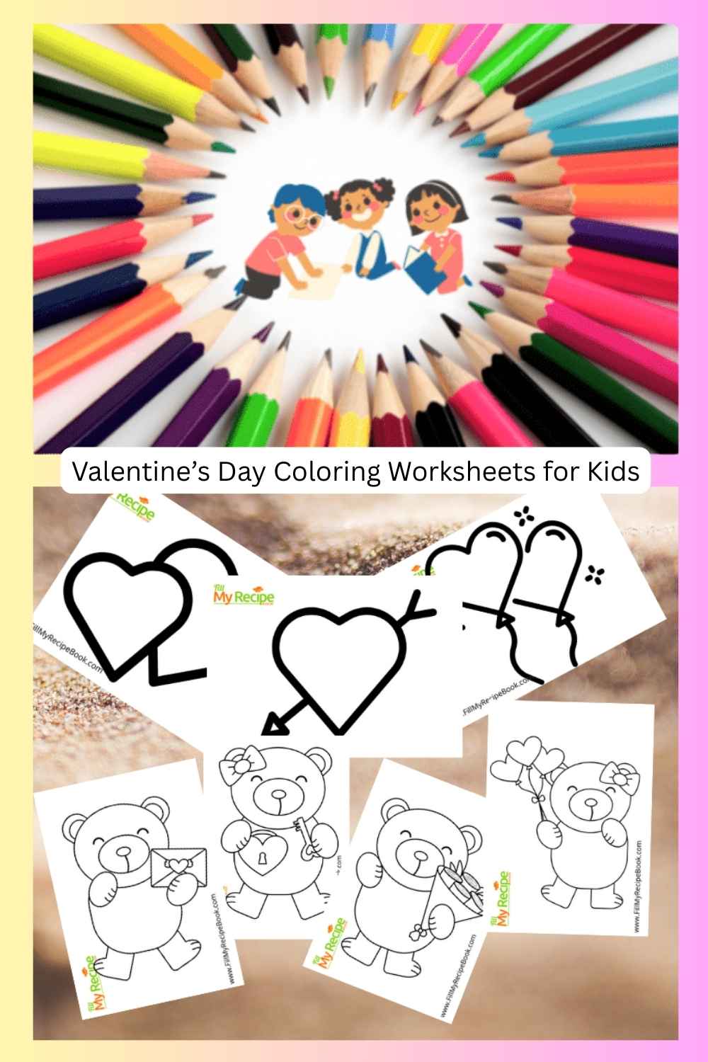 Enjoy 7 printable Valentine’s Day coloring worksheets for kids featuring hearts, balloons, and teddy bears with loving messages. Perfect for creative, festive fun at home or school.