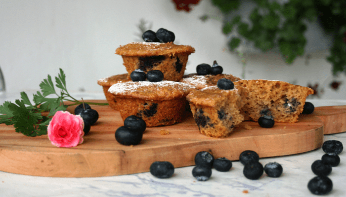 Tasty Banana Blueberry Muffins