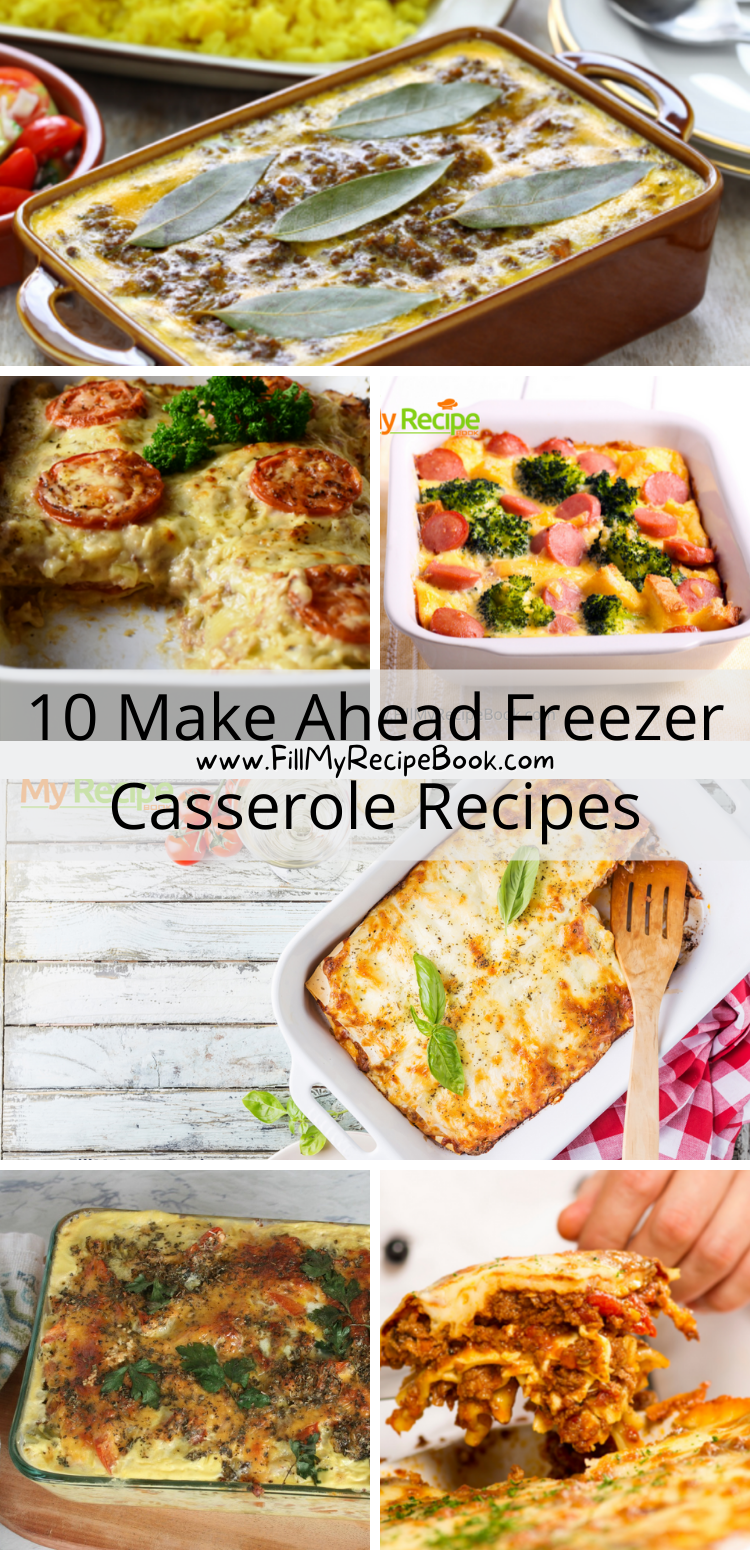 10 Make Ahead Freezer Casserole Recipes - Fill My Recipe Book