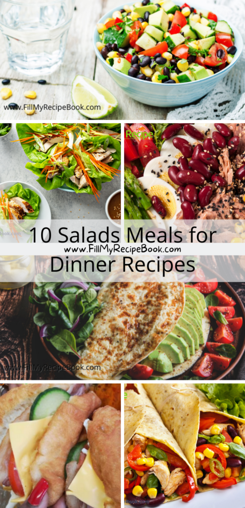 10 Salads Meals for Dinner Recipes