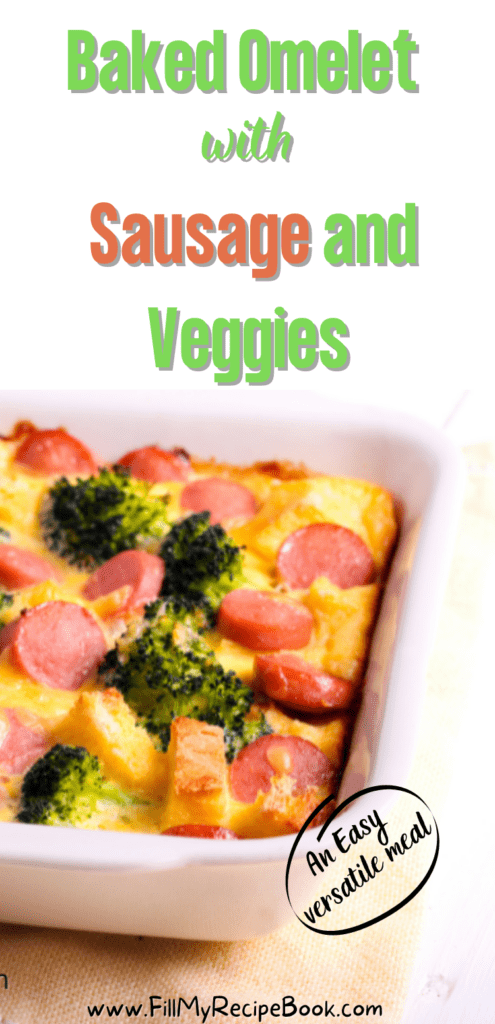 Baked Omelet with Sausage and Veggies
