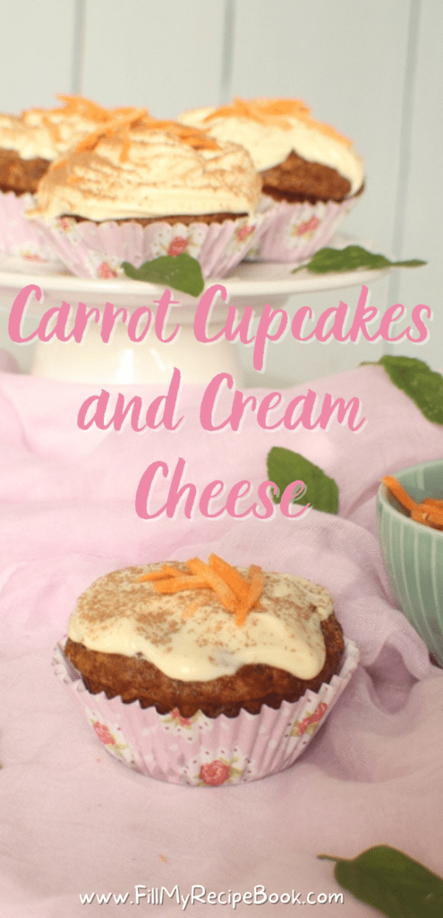 Carrot Cupcakes and Cream Cheese for pinteresst
