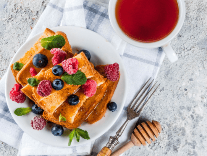 French Toast with Berries and Honey