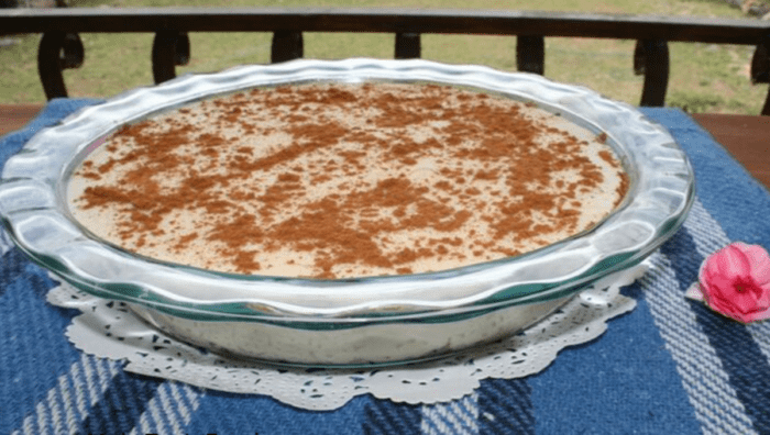 Best Homemade Milk Tart a no bake recipe,  made with biscuit base with butter and cinnamon, is so yummy for a dessert or tea time treat.