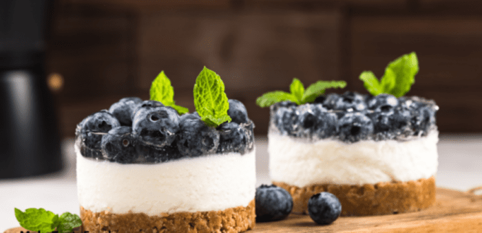 Mini Blueberry Cheesecake Tartlets