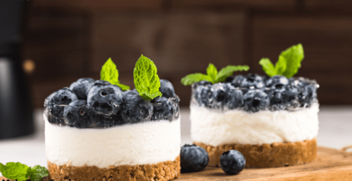 Mini Blueberry Cheesecake Tartlets