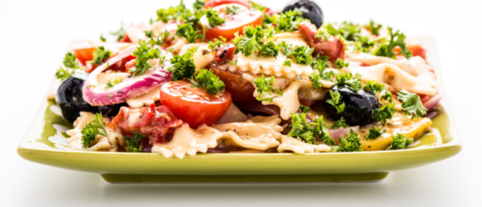 Simple Pasta Salad & Dressing