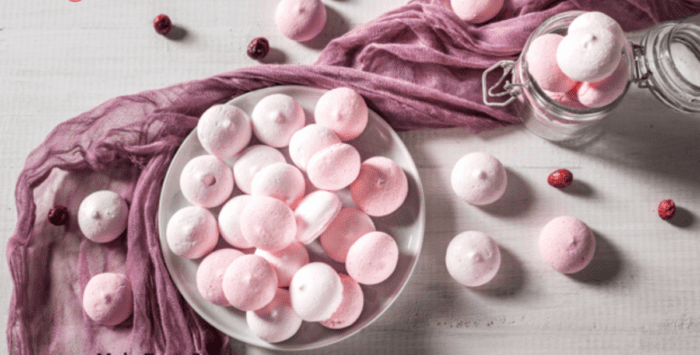 Mini Pink Meringue Kisses