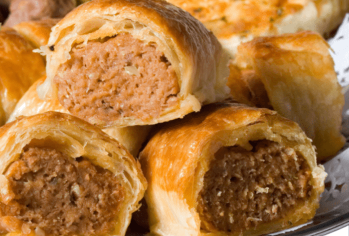 Mini Puff Pastry Sausage Rolls
