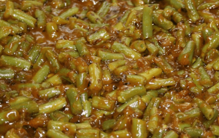 Mustard Curry Green Beans