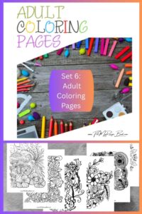 Set 6 of adult coloring pages lets you unwind and recharge. Sit in the sun, relax in a comfy chair, and enjoy a therapeutic, creative coloring experience.
