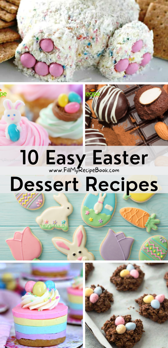 10 Easy Easter Dessert Recipes - Fill My Recipe Book