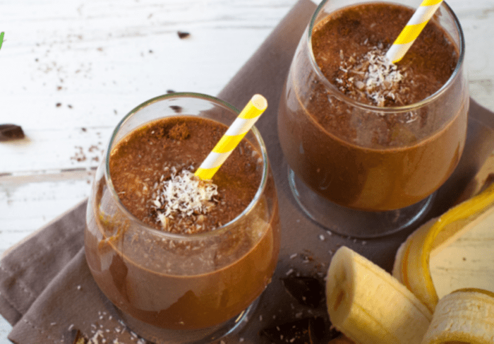 Chocolate Banana Breakfast Smoothie.