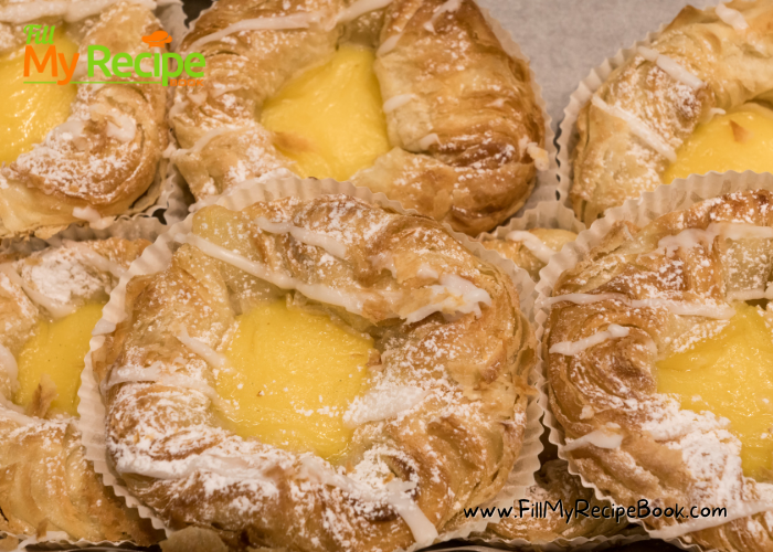 Easy and the best Lemon Cream Cheese Danish Breakfast or dessert recipe. A puff pastry bake filling with lemon cream cheese or lemon curd.
