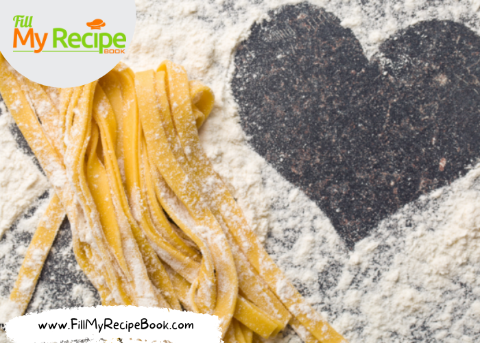 pasta or noodles, Creamy One Pot Pasta Chicken and Mushrooms recipe. An easy no bake tagliatelle pasta or noodles cooked in coconut milk for lunch or dinner.