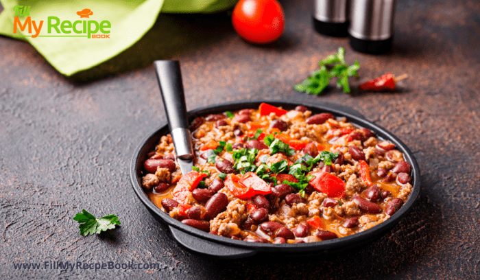 Homemade Ground Beef Chili Recipe uses ingredients that your have in your home and is an easy recipe and versatile for your meal preferences.