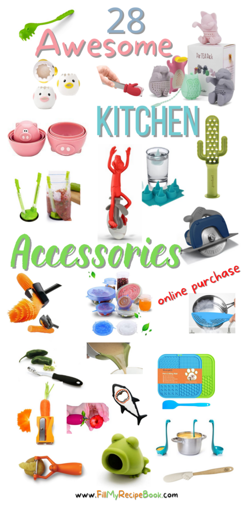 Here are 28 rather awesome accessories to use in the kitchen! We might not NEED some of these, but they are hard resist!