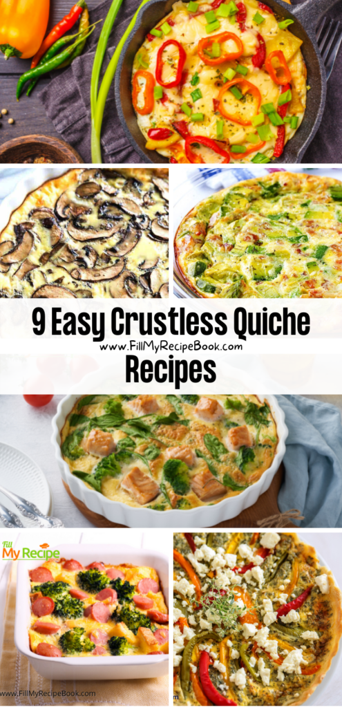 9 Easy Crustless Quiche Recipes - Fill My Recipe Book