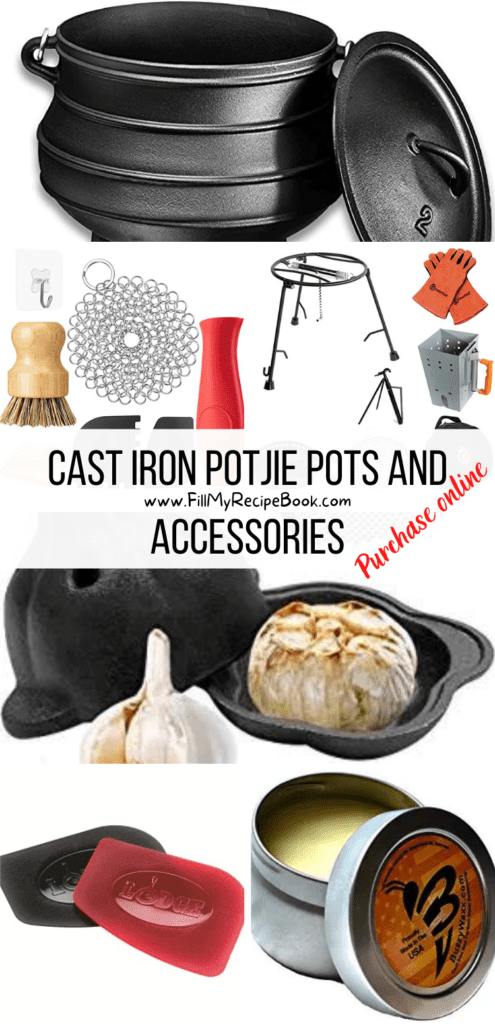 Cast iron Potjie Pots and Accessories