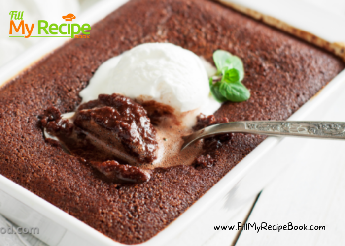 Self Saucing Chocolate Pudding recipe. Old fashioned classic dessert it’s simple to mix all the ingredients together in one bowl, and bake. 