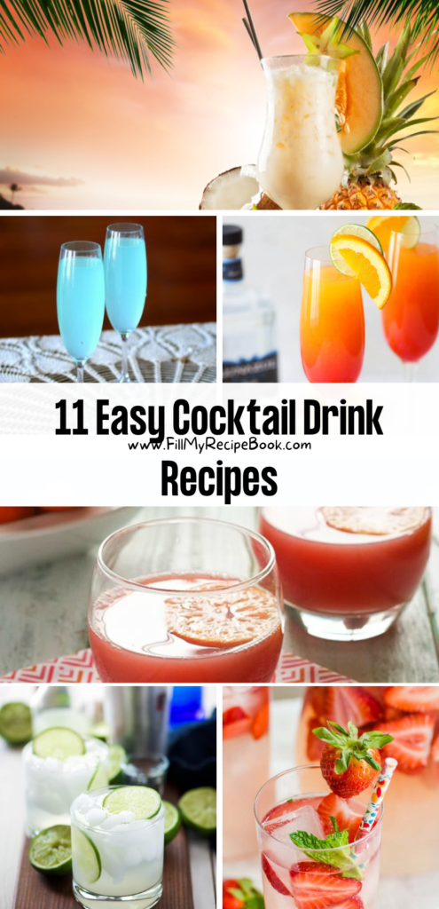 11 Easy Cocktail Drink Recipes