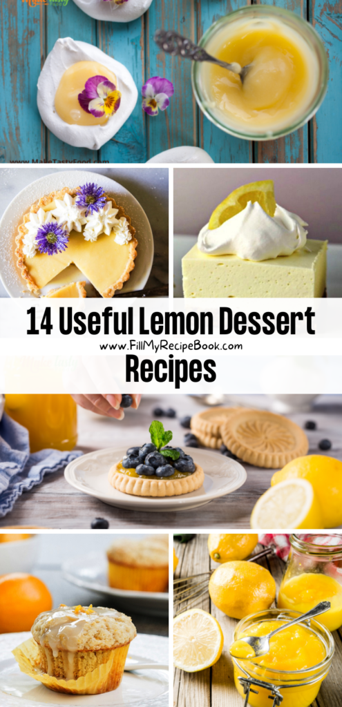 14 Useful Lemon Dessert Recipes