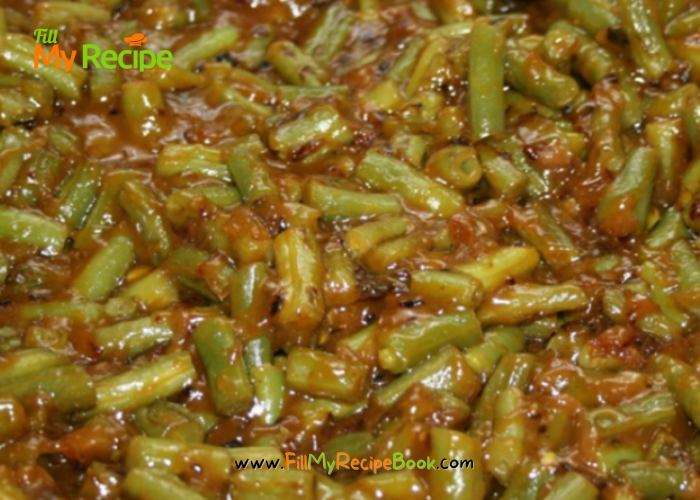 Mustard Curry Green Beans, a favorite for the family.  As this can be used for a side dish or salad. Great to have during holidays, less cooking.