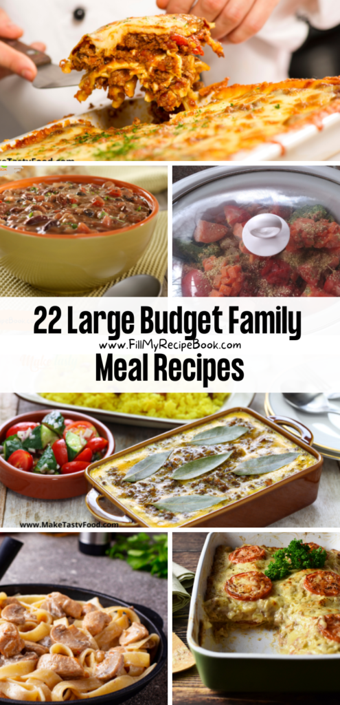 22 Large Budget Family Meal Recipes