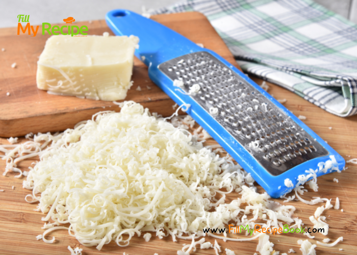 grated mozzarella cheese for fillings for wraps