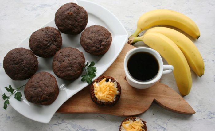 Easy Chocolate Banana Muffins