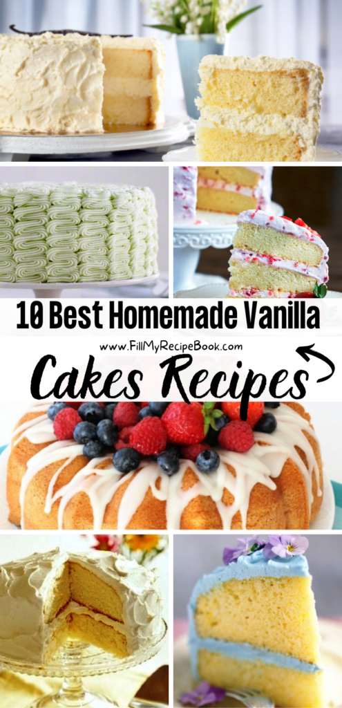 10 Best Homemade Vanilla Cake Recipes