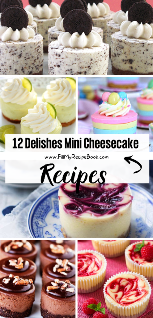 12 Delishes Mini Cheesecake Recipes