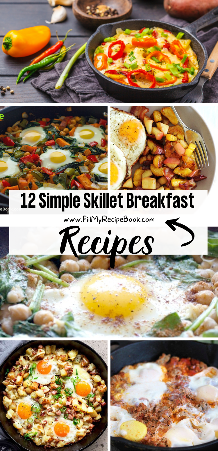 12 Simple Skillet Breakfast Recipes - Fill My Recipe Book