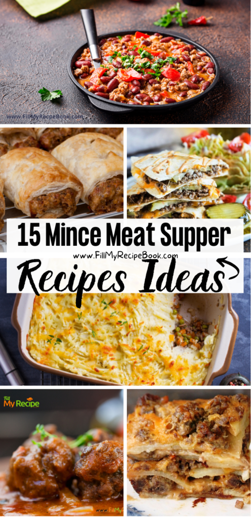 15 Mince Meat Supper Recipes Ideas