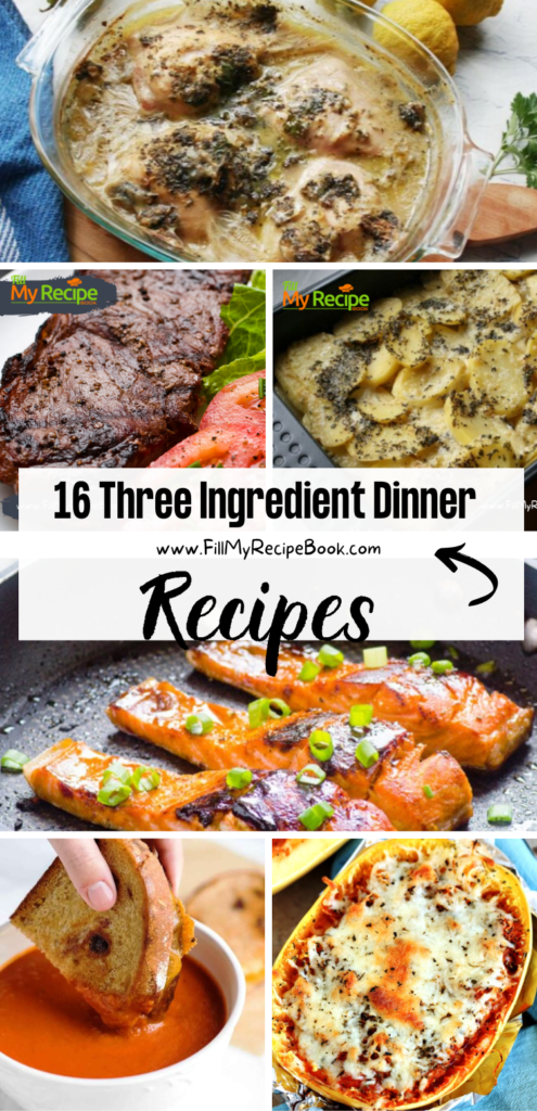 16 Three Ingredient Dinner Recipes