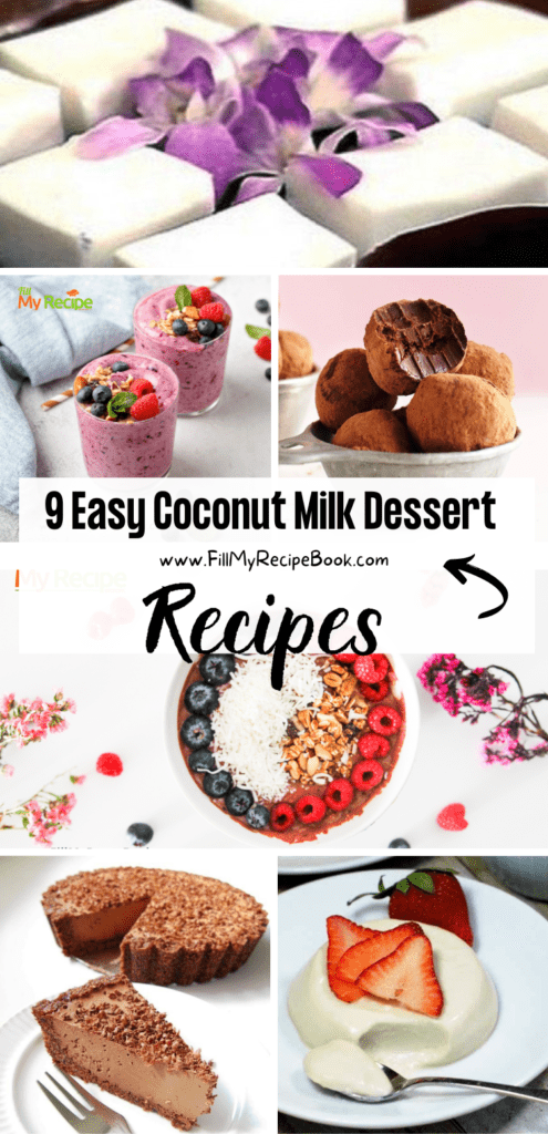 9 Easy Coconut Milk Dessert Recipes