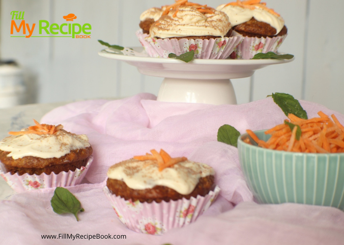 Carrot Cupcakes and Cream Cheese