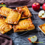 Easy Apple Puff Pastry Turnover recipe ideas. A simple mini dessert to bake with puff pastry and sweet apples with sugar, cinnamon.