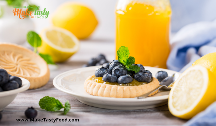 Lemon Curd & Blueberry Tartlets