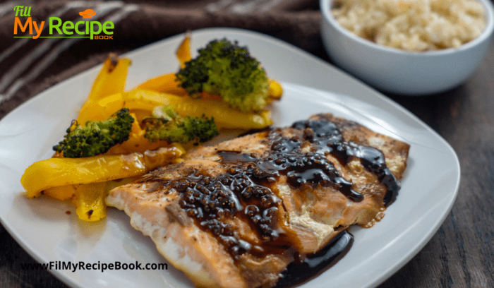 Soy and Molasses Glazed Baked Salmon