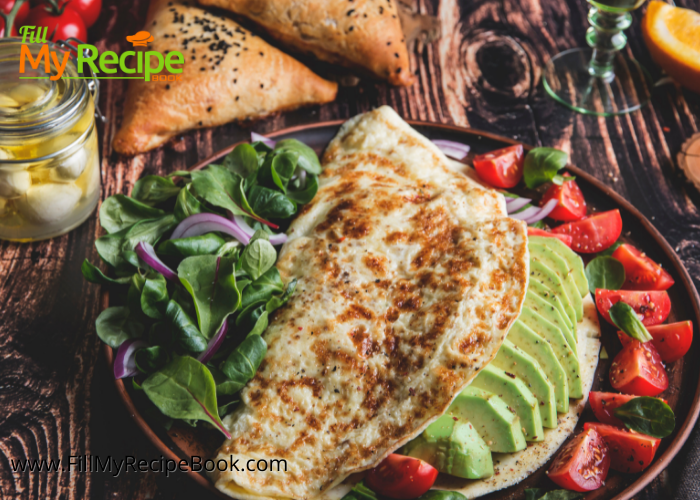 Tortilla with Avocado Spinach & Tomato