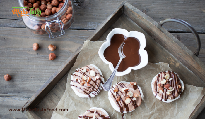 Mini Creamy Chocolate and Hazel Nut Pavlova