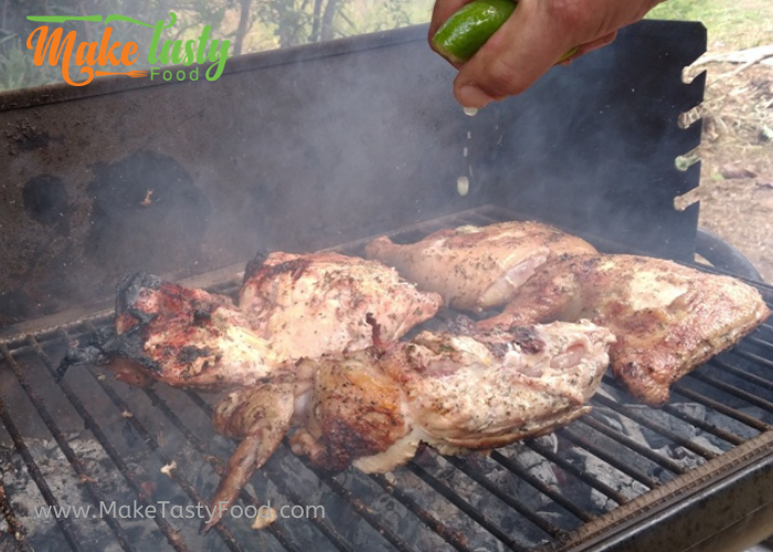 Juicy Grilled Whole Lemon Chicken