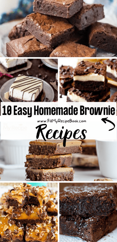10 Easy Homemade Brownie Recipes