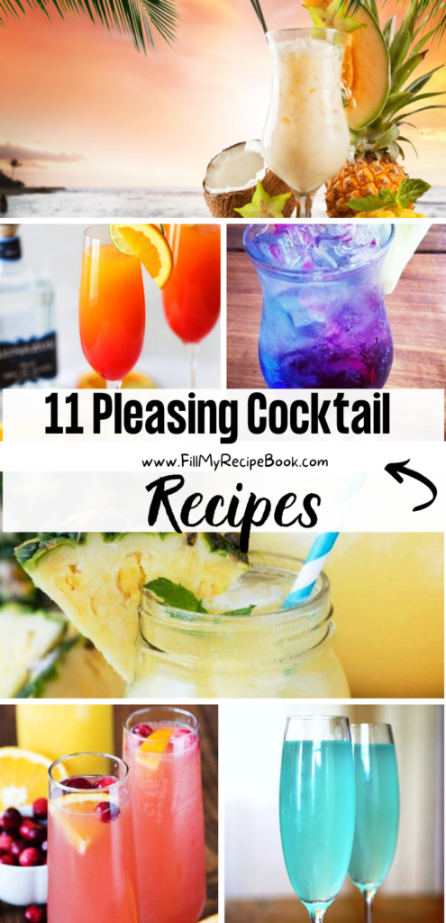 11 Pleasing Cocktail Recipes