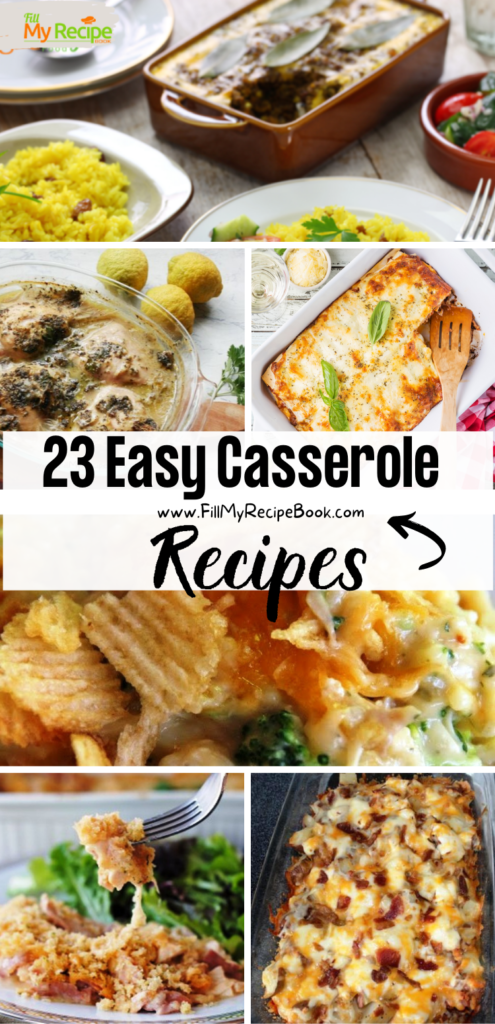 23 Easy Casserole Recipes - Fill My Recipe Book