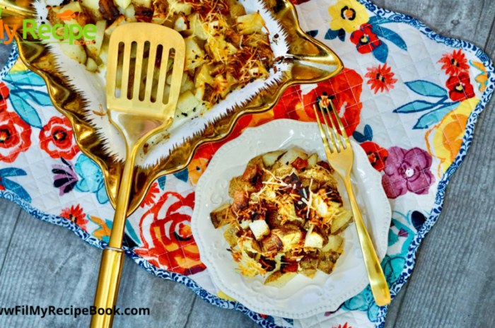 Baked Bacon & Parmesan Potato.